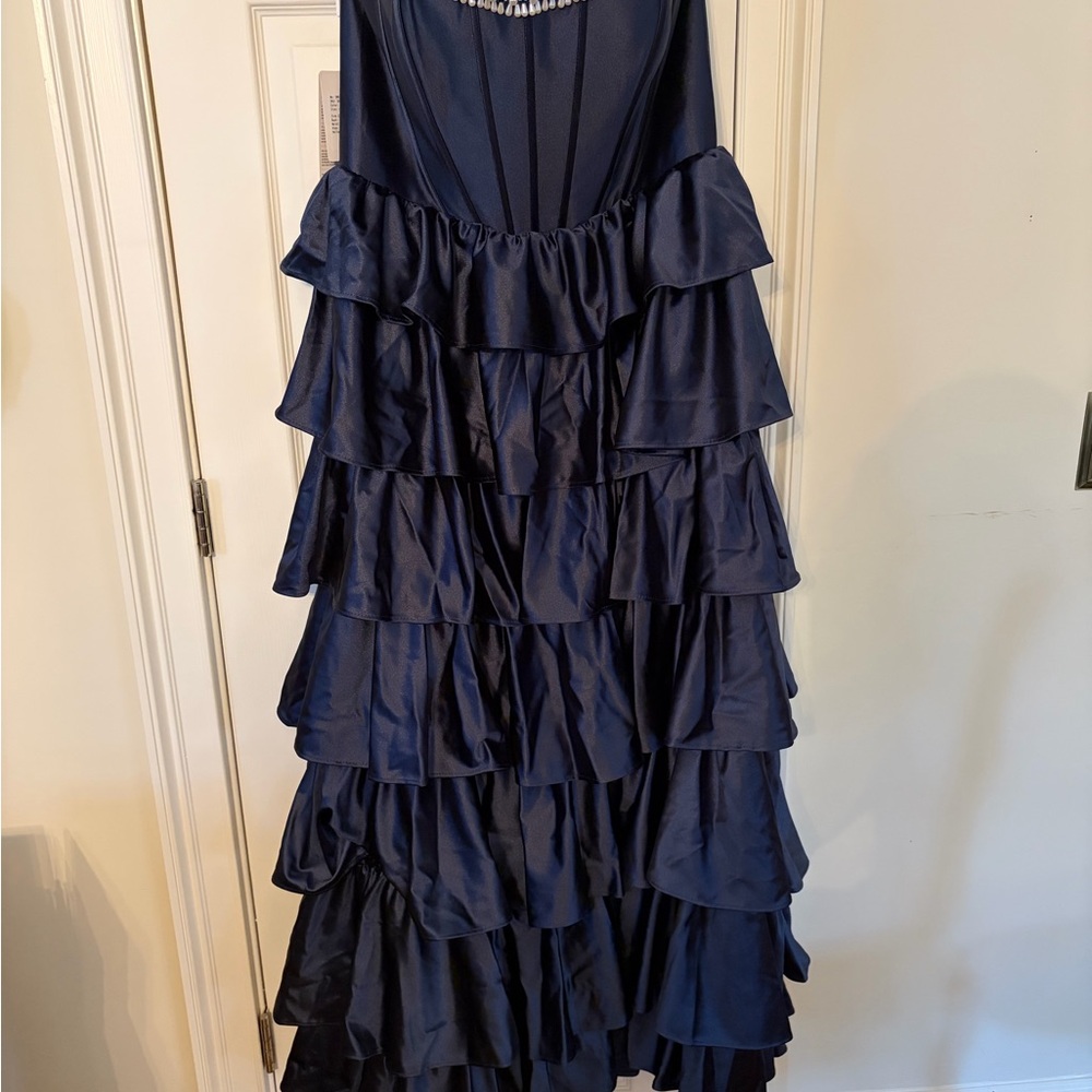 Beautiful Dark Navy Formal Gown